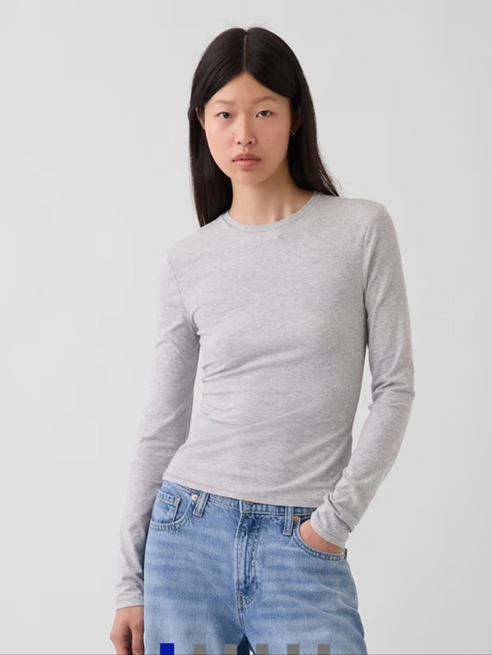 GAP Women's Long-Sleeve Boatneck Top in White